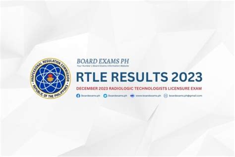radiologic technology board exam 2023|RTLE RESULT .
